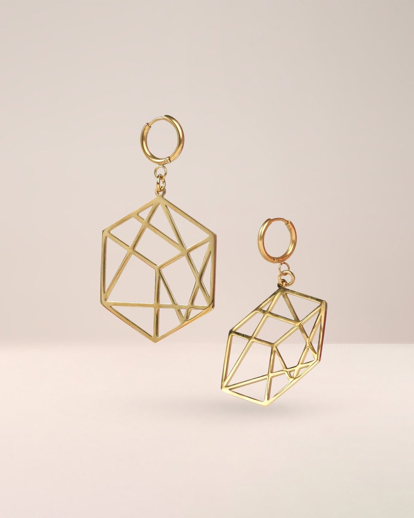 EM Platonic Solid Logo Earrings