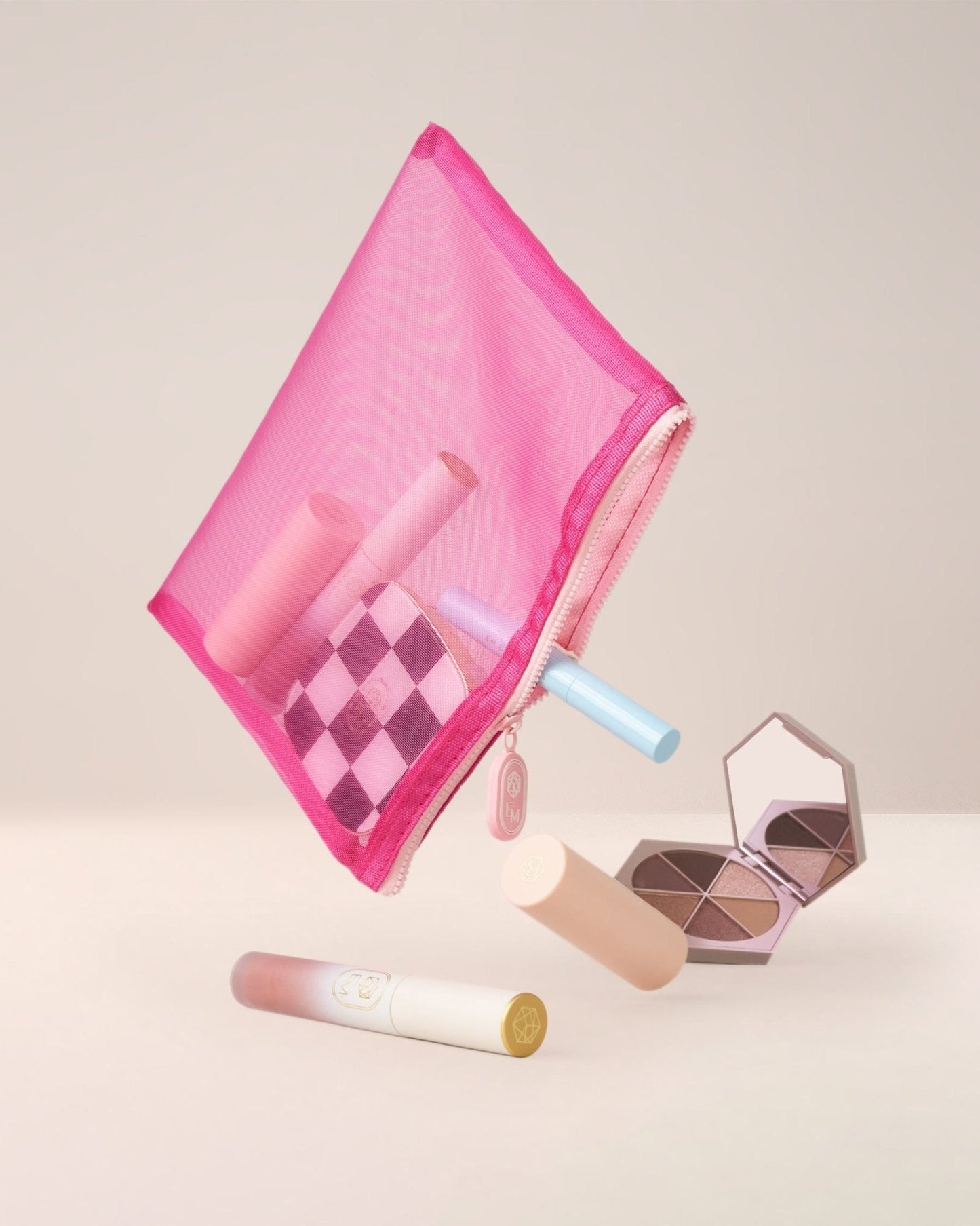 Raspberry Jam Mesh Pouch